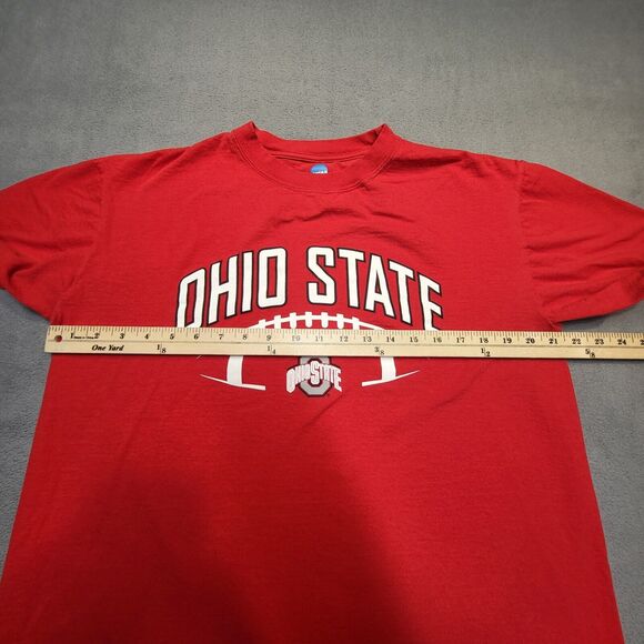 Ohio State Shirt Mens L Red Football NCAA Short Sleeve Graphic Tee - Picture 5 of 7